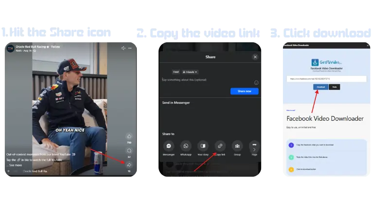 آموزش ذخیره ویدیو از فیسبوک با GetFbVideo